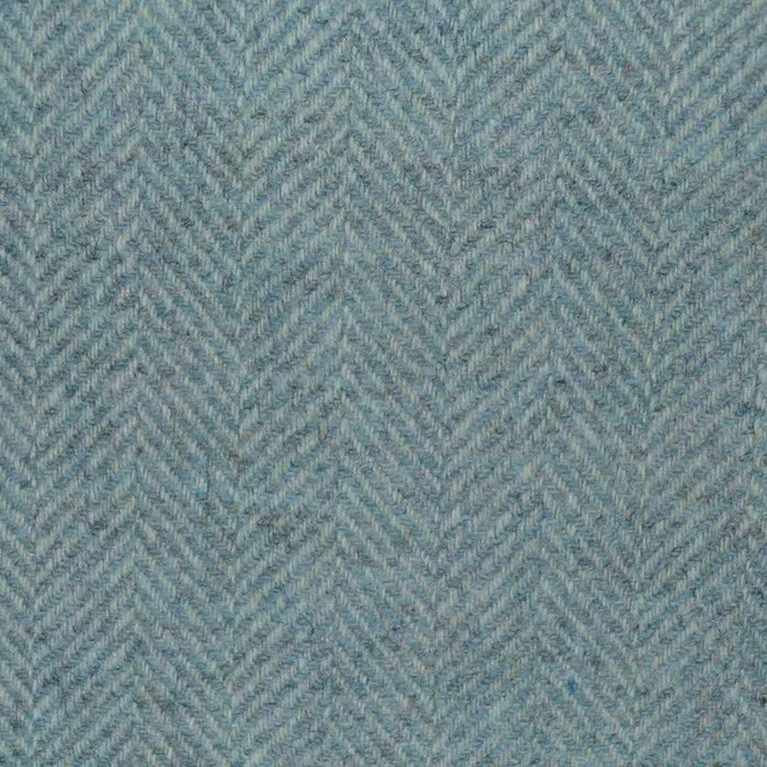 Sky and Mint All Wool Herringbone Coating