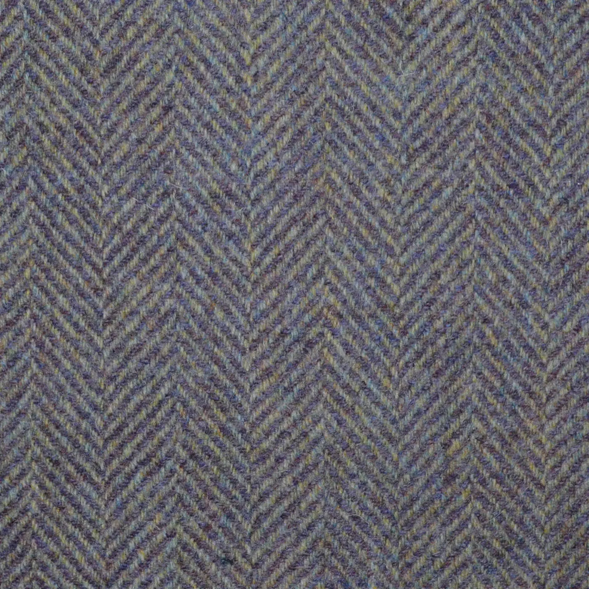 Lilac and Marl Grey All Wool Herringbone Coating