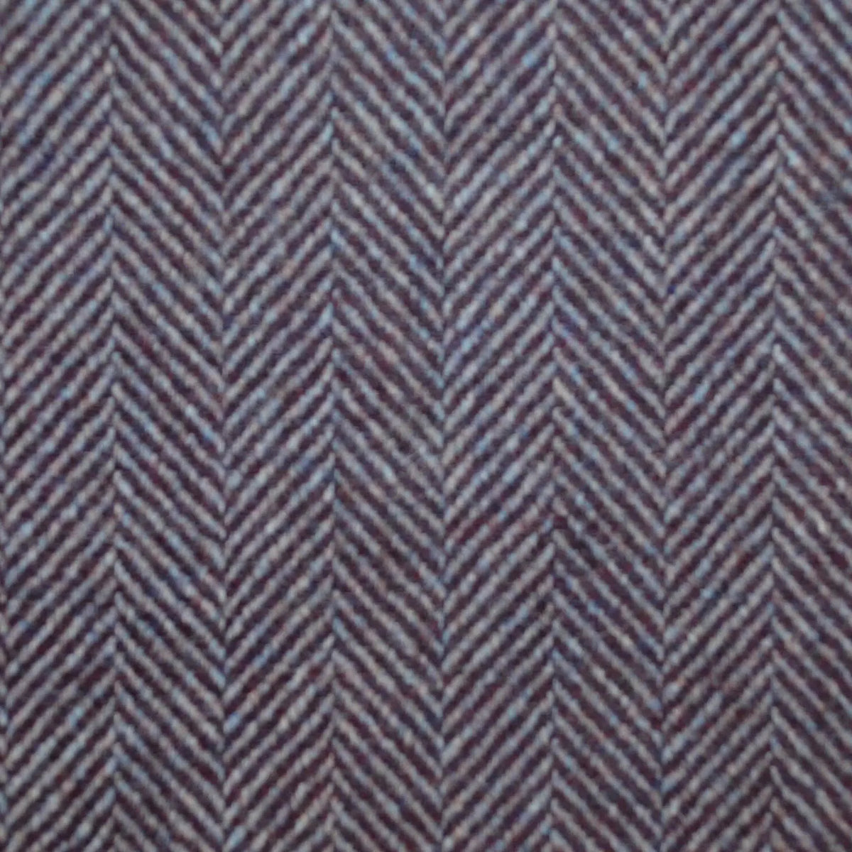 Blackberry and Marl Grey All Wool Herringbone Coating