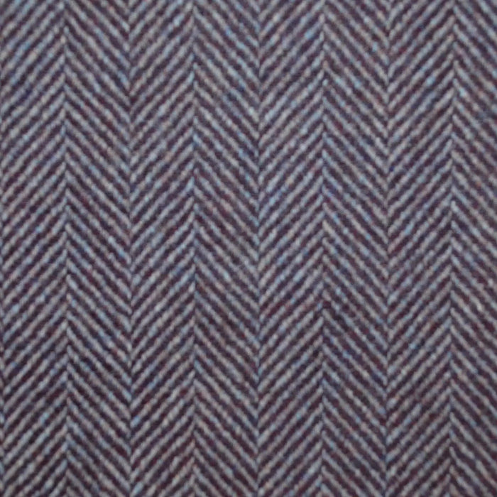 Blackberry and Marl Grey All Wool Herringbone Coating