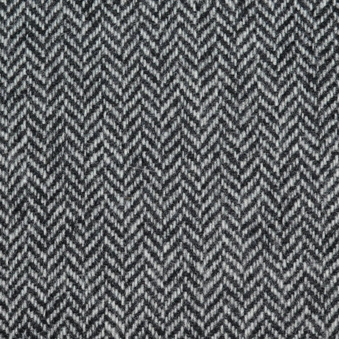 Light Grey Herringbone Lambswool Tweed