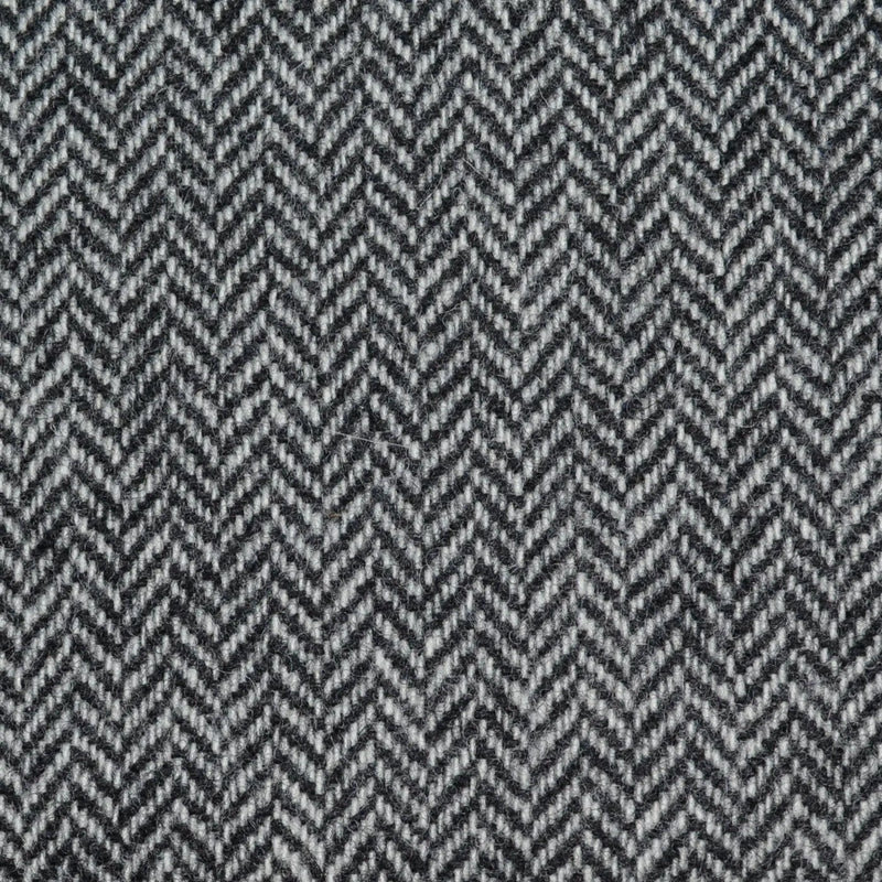 Light Grey Herringbone Lambswool Tweed