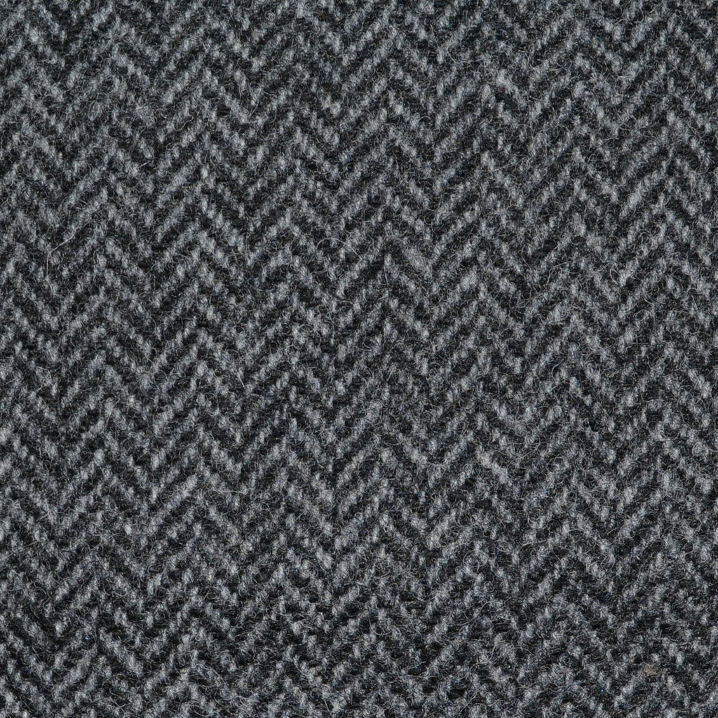 Medium Grey Herringbone Lambswool Tweed