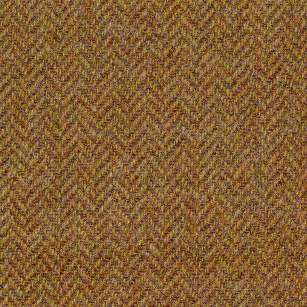 Tan Herringbone Lambswool Tweed