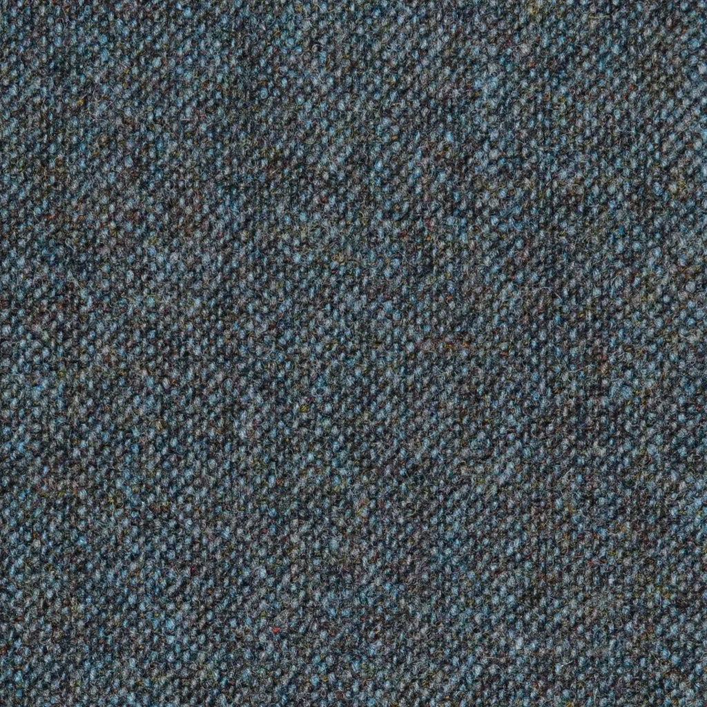 Dark Teal Donegal Lambswool Tweed