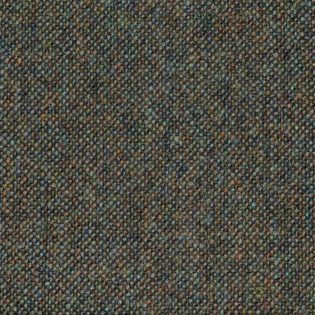 Moss Green Salt & Pepper Donegal Lambswool Tweed