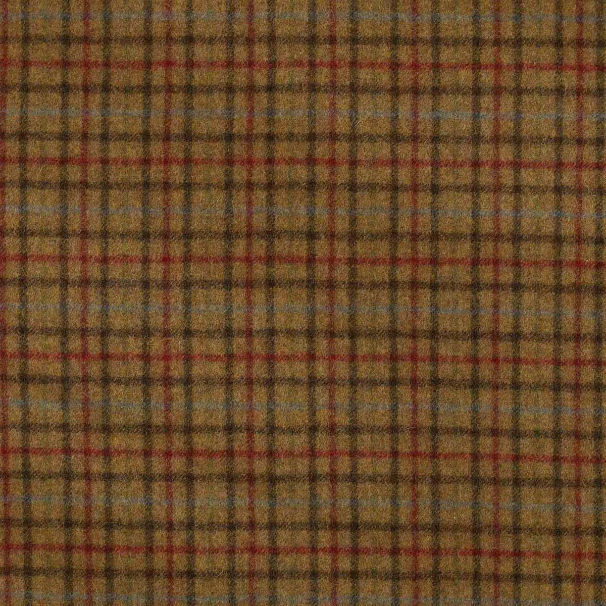 Sand with Brown & Red & Blue Plaid Check Coating