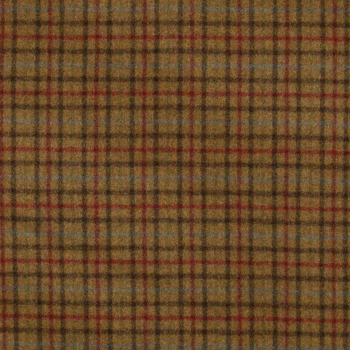 Sand with Brown & Red & Blue Plaid Check Coating