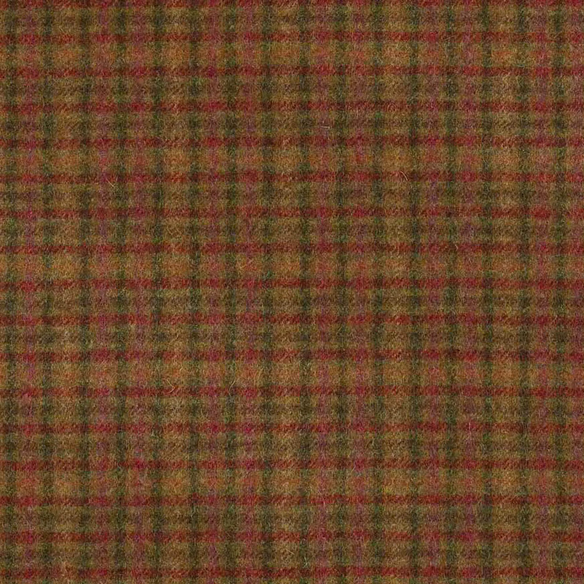 Brown with Pink, Green, & Brown Plaid Check Coating