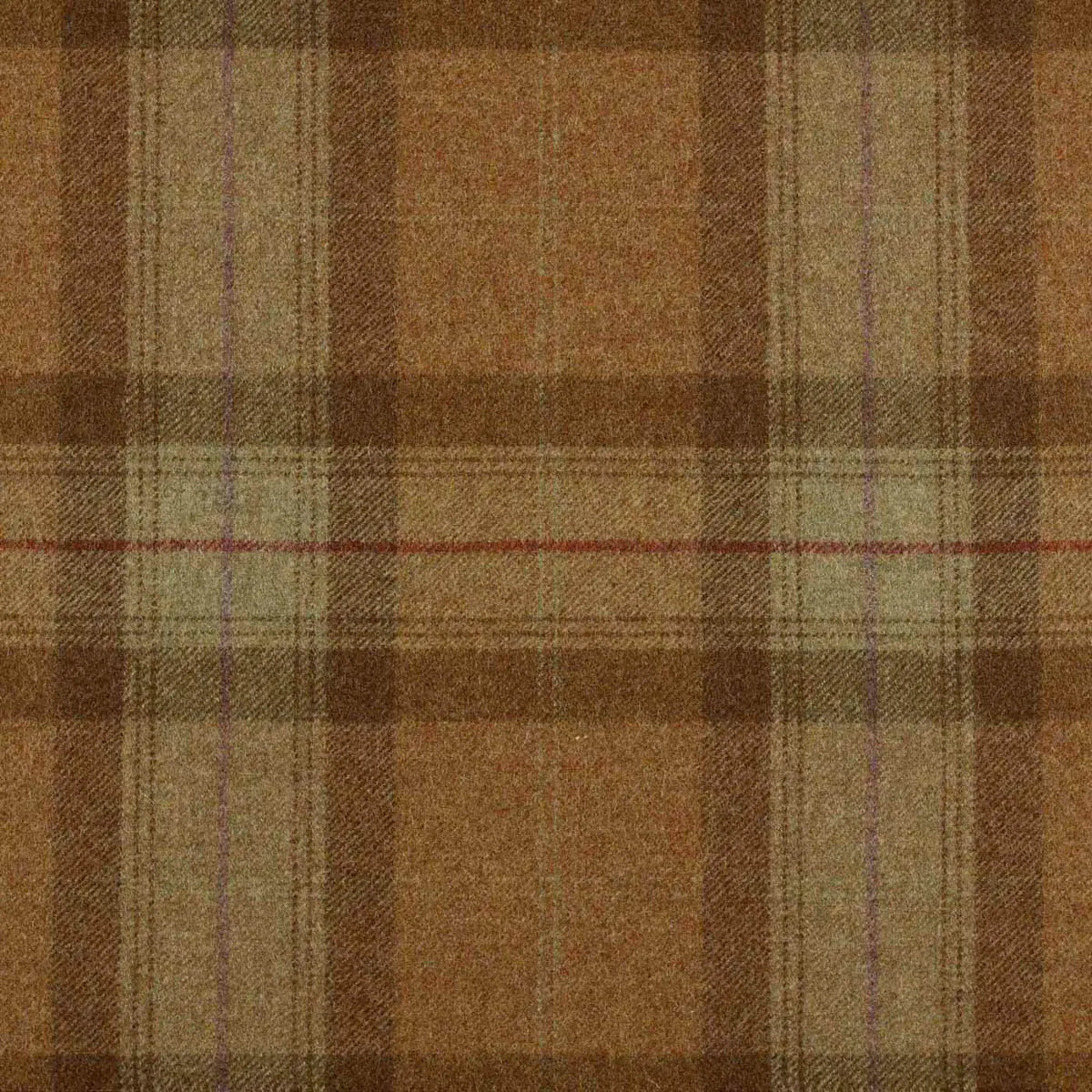 Green with Brown & Pink Plaid Check Coating