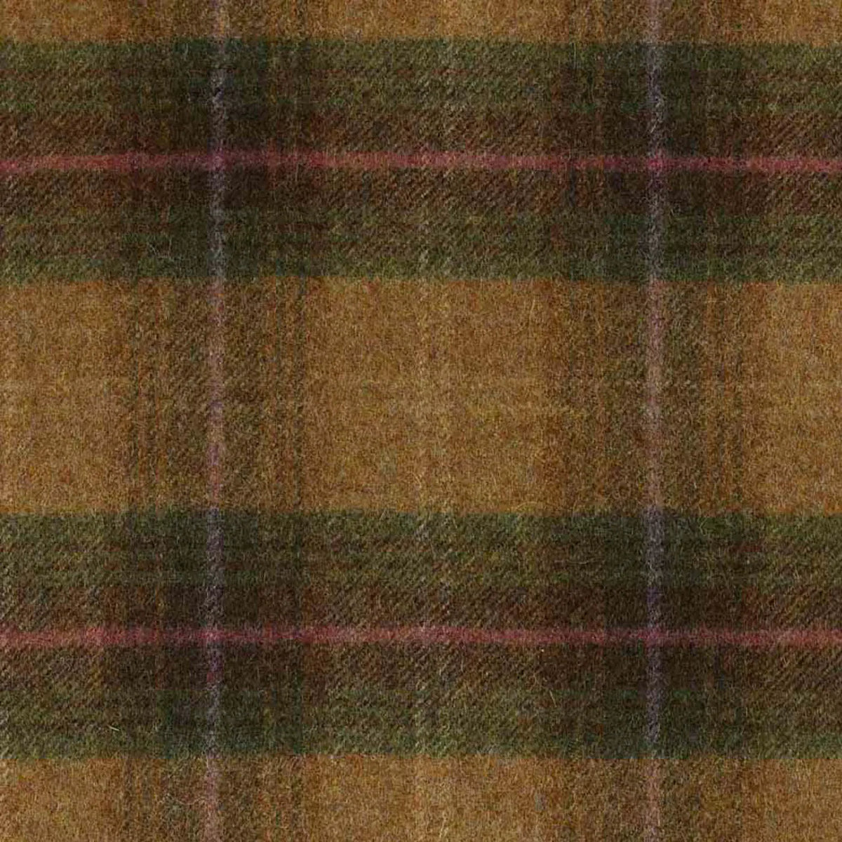 Moss Green with, Green & Pink Plaid Check Coating