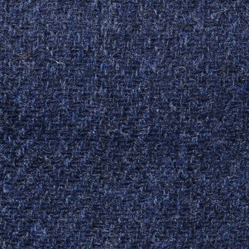 Indigo Blue Herringbone Shetland Tweed