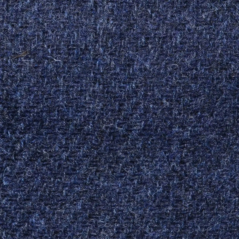 Indigo Blue Herringbone Shetland Tweed