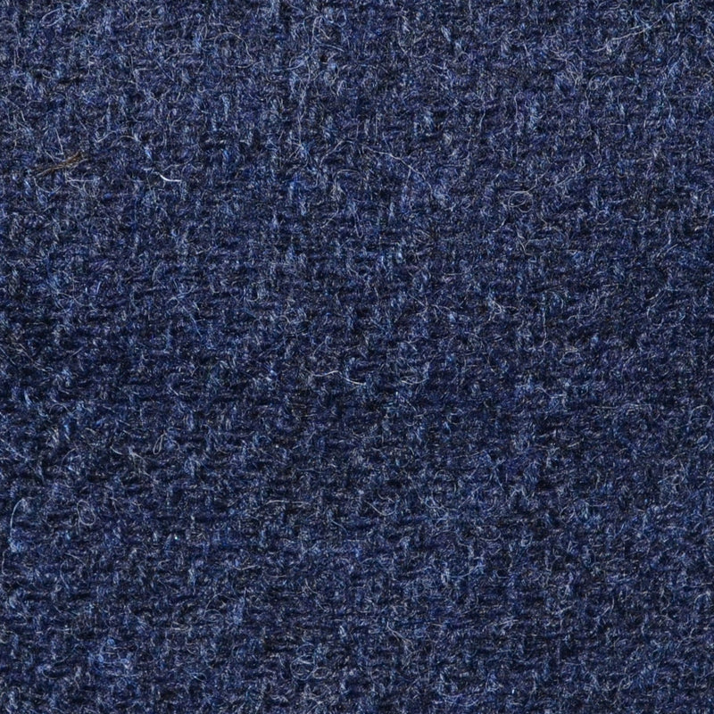 Indigo Blue Herringbone Shetland Tweed