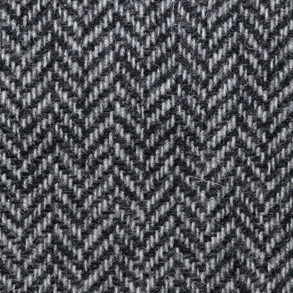 Light Grey Herringbone Shetland Tweed