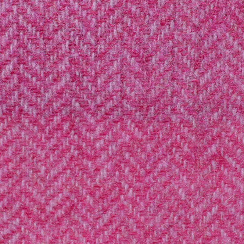 Pink Herringbone Shetland Tweed