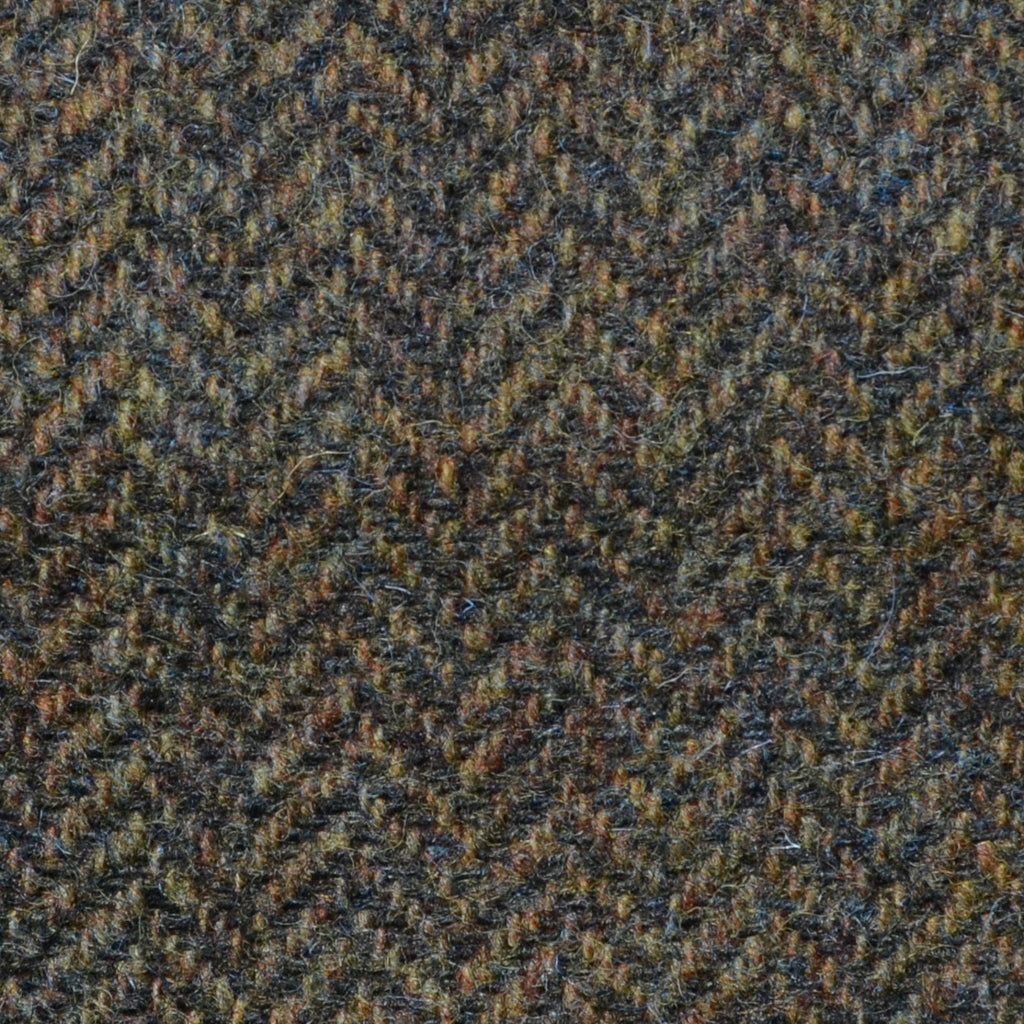 Forest Green Herringbone Shetland Tweed