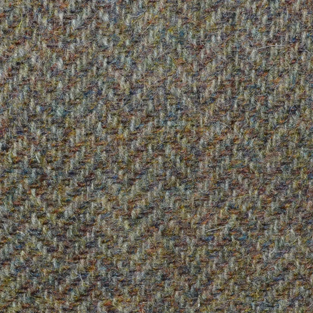 Loden Herringbone Shetland Tweed