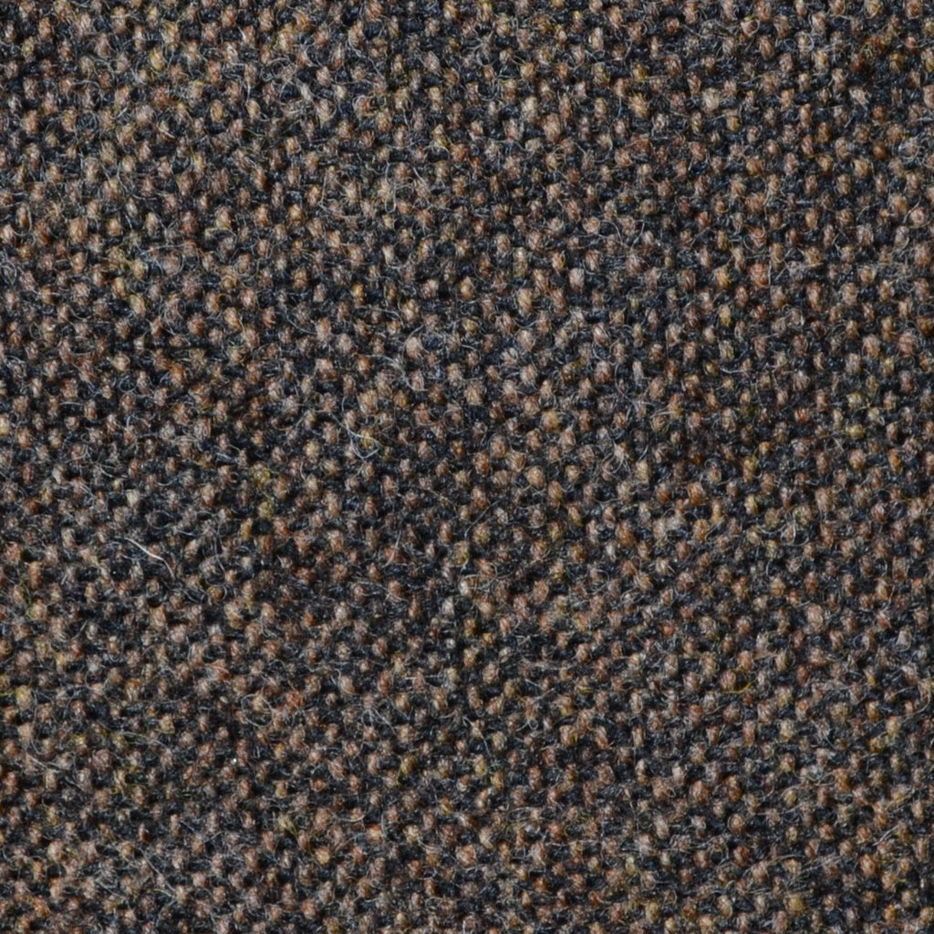 Dark Brown Salt & Pepper Donegal Shetland Tweed