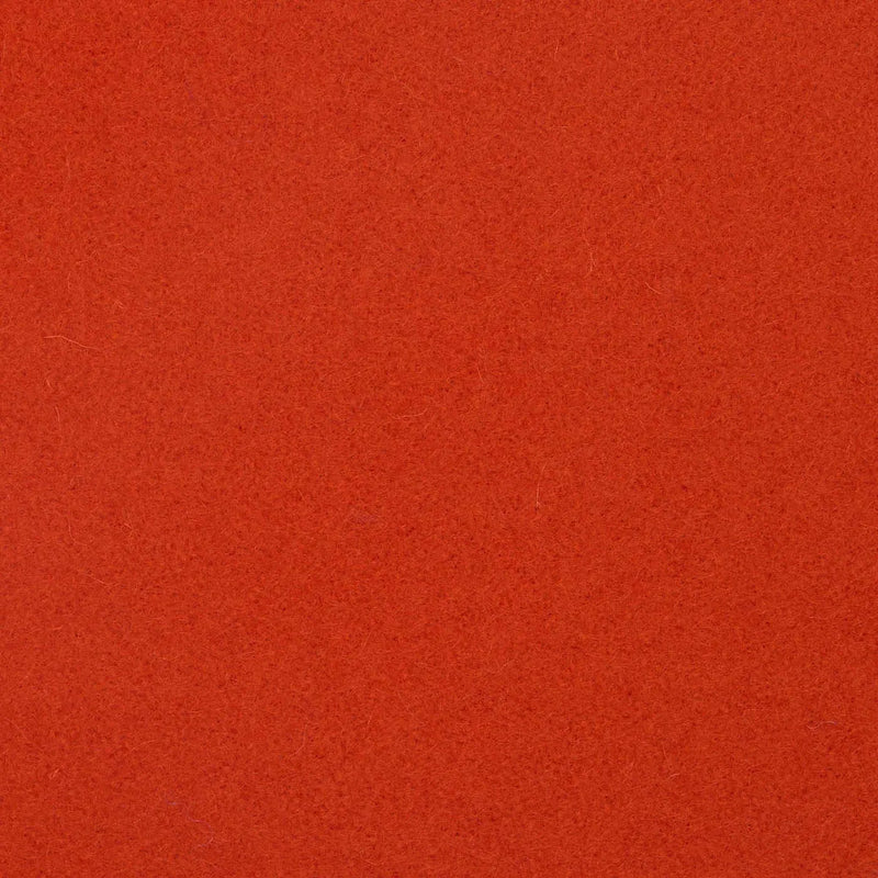 Dark Orange Melton Wool Coating