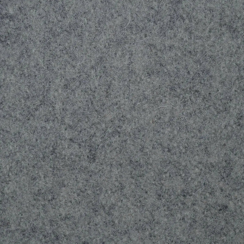 Medium Grey Marl Melton Wool Coating