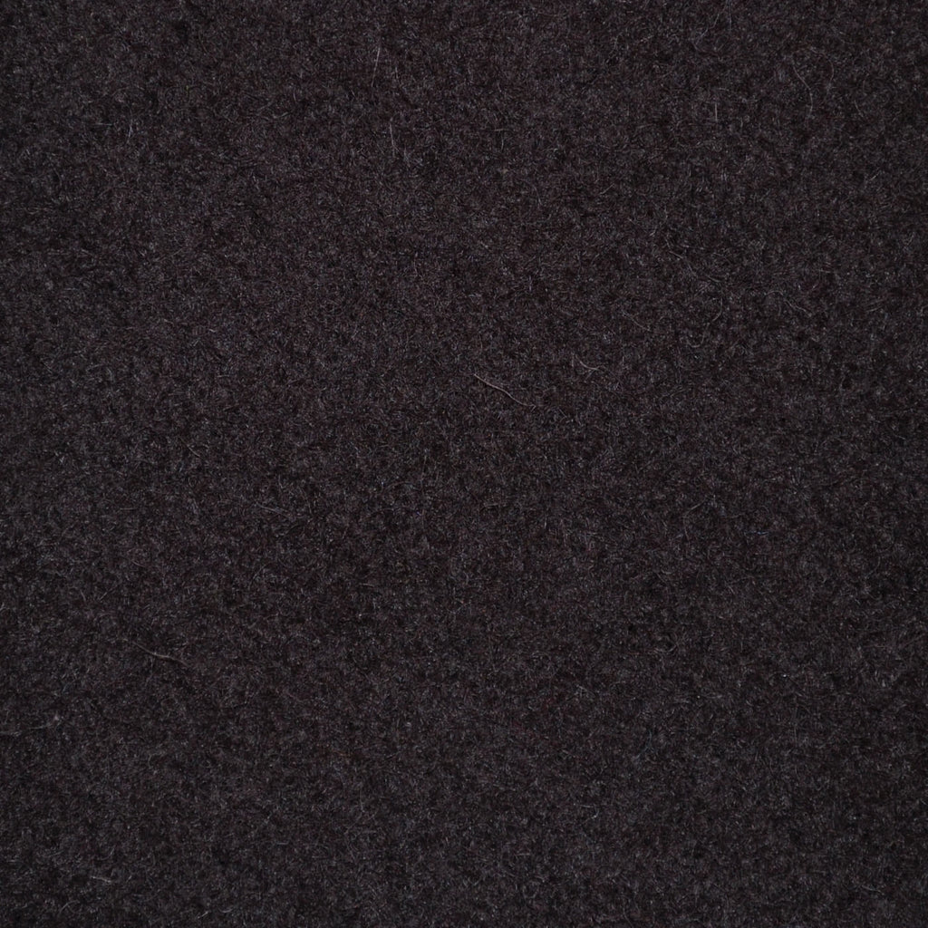 Dark Brown Melton Wool Coating