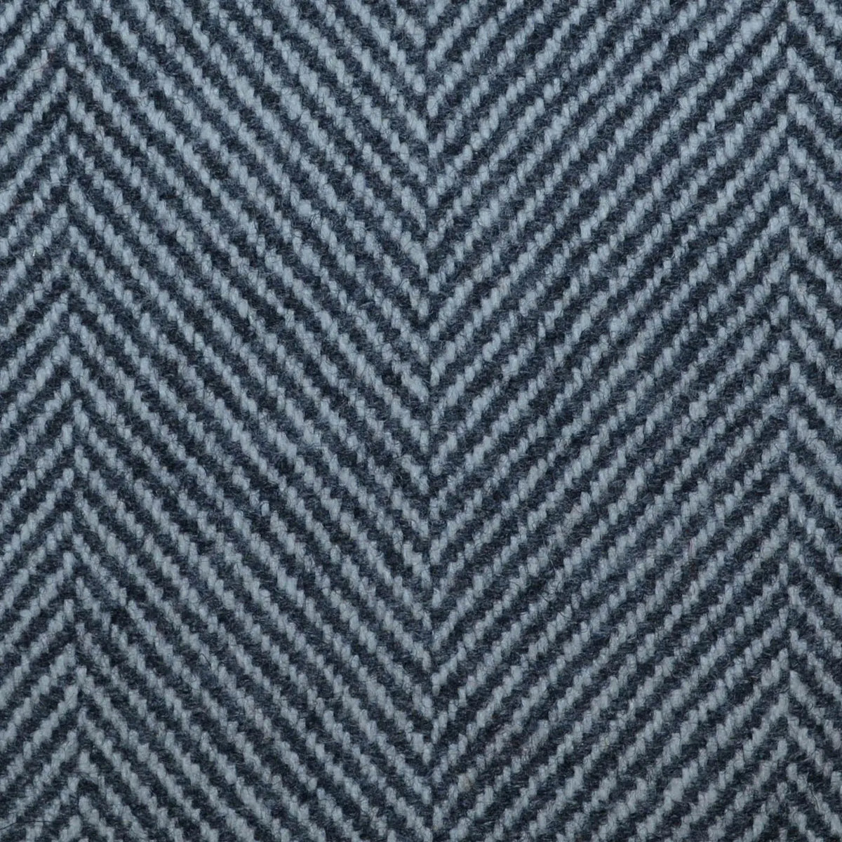 Dark Grey Wide Herringbone Lambswool English Tweed