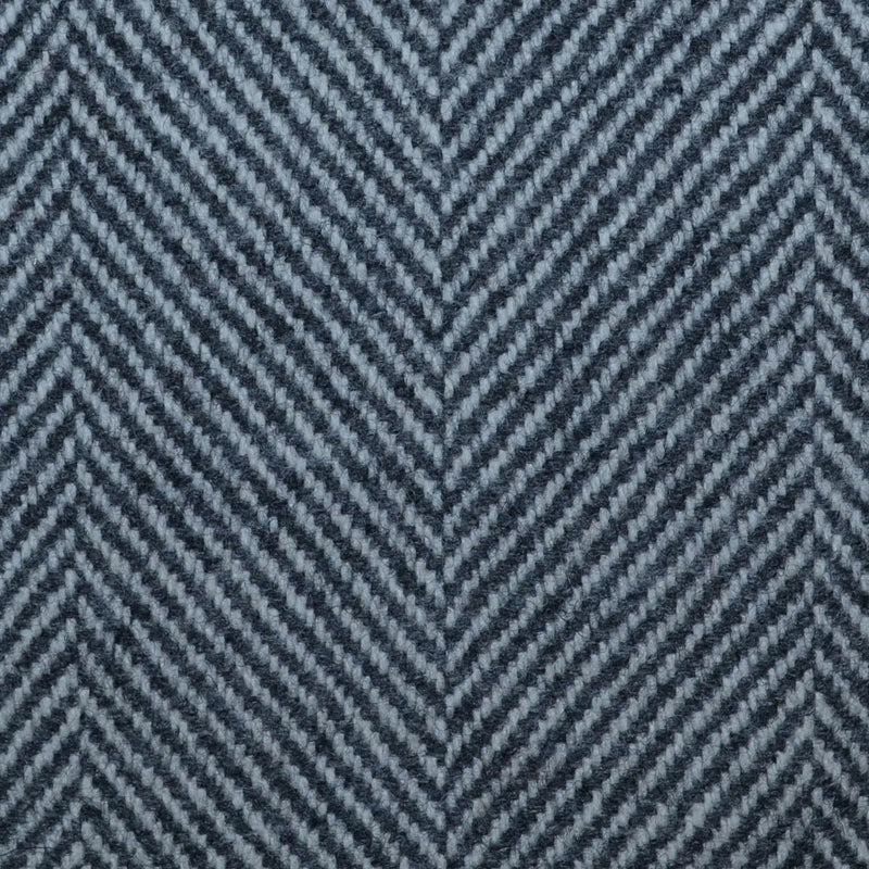 Dark Grey Wide Herringbone Lambswool English Tweed