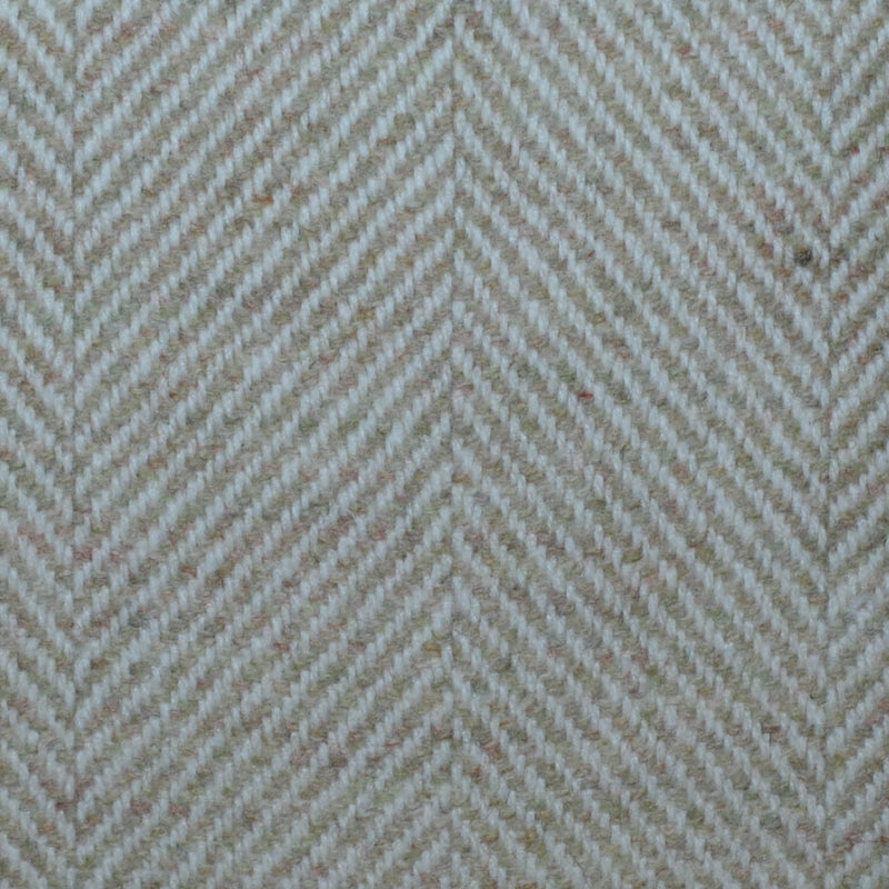 Sand Wide Herringbone Lambswool English Tweed
