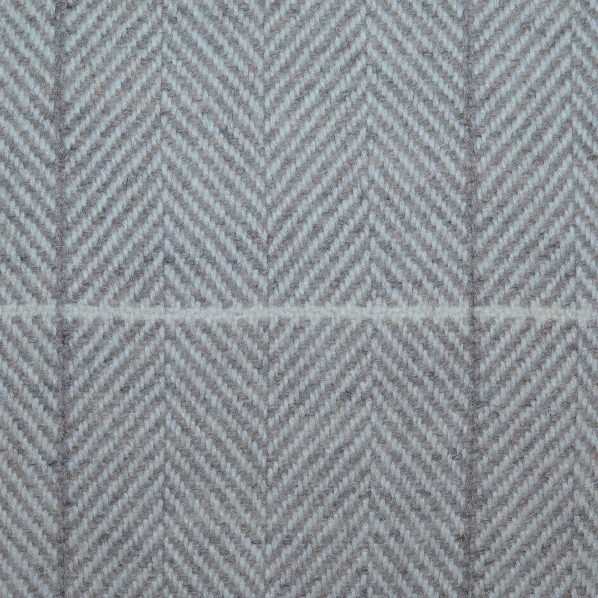 Oatmeal Wide Herringbone Check Lambswool English Tweed