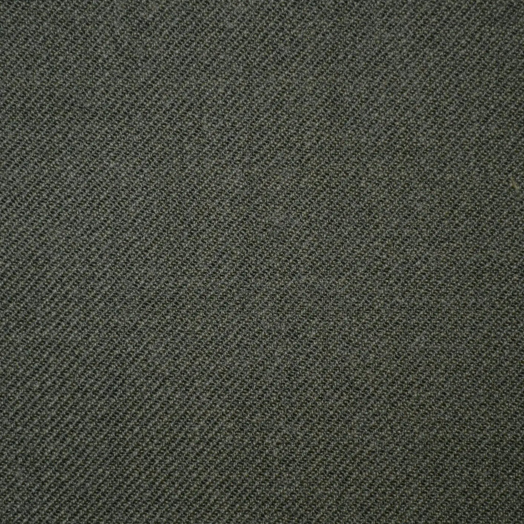 Olive Green Plain Twill Merino Jacketing/Suiting