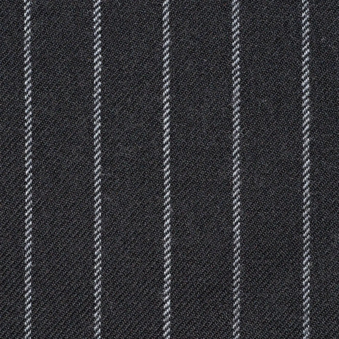 Black Chalkstripe Super 100's Suiting