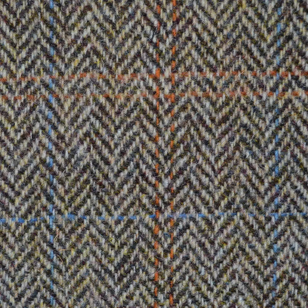 Grey harris tweed fabric discount