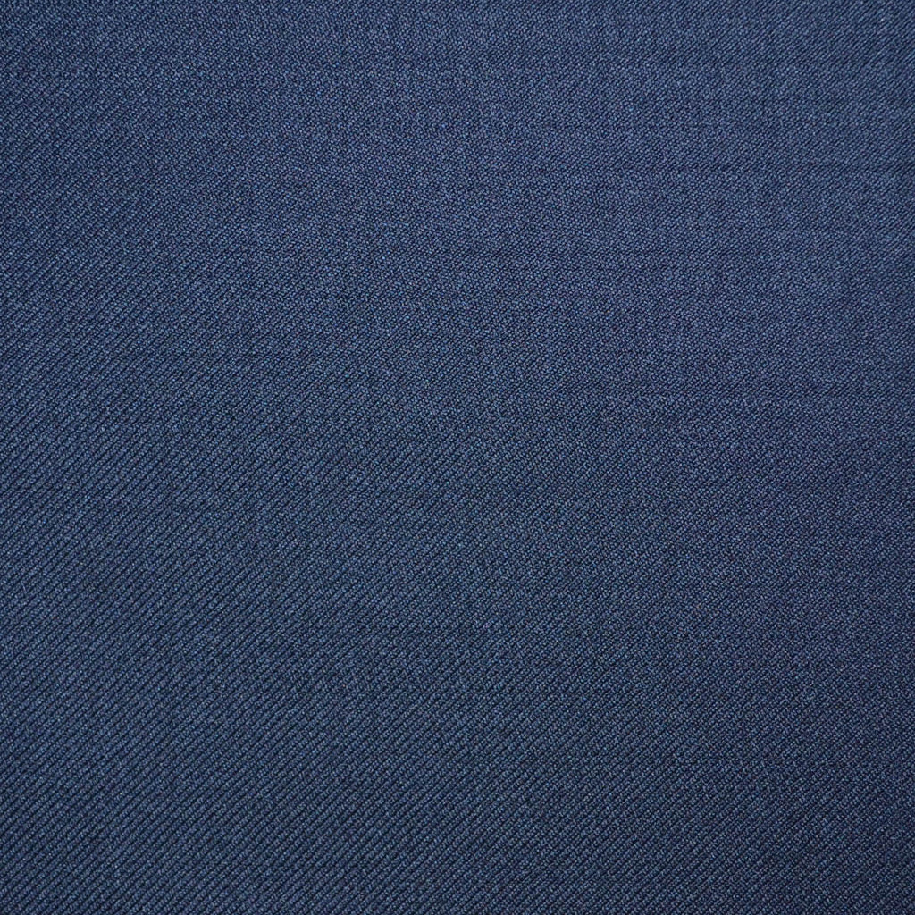 Navy Blue Plain Twill Super 110's Italian Wool Suiting