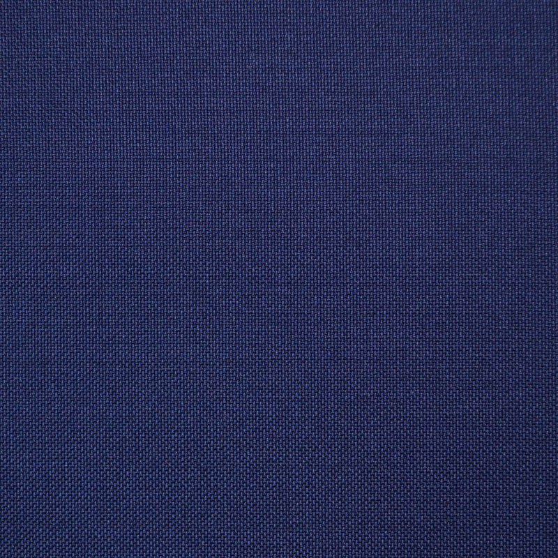 Bright Navy Blue Fine Hopsack Super 110's Italian Wool Suiting