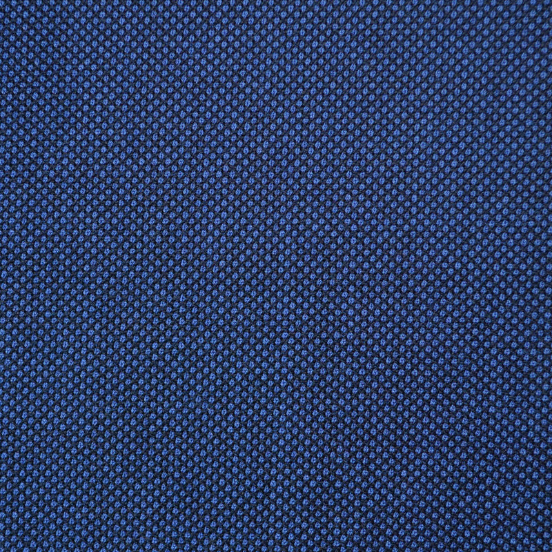 Bright Navy Blue Birdseye Super 110's Italian Wool Suiting