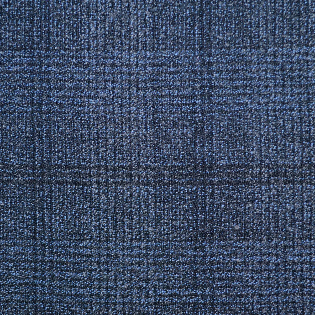 Medium Grey with Navy Blue Glen Check Super 110's Italian Wool Suiting