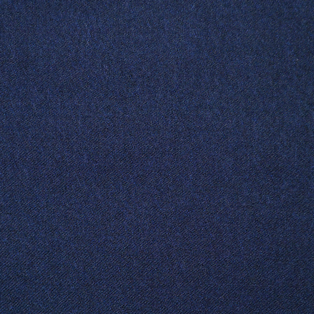 Bright Navy Blue Plain Twill Flannel Super 110's Italian Wool Suiting