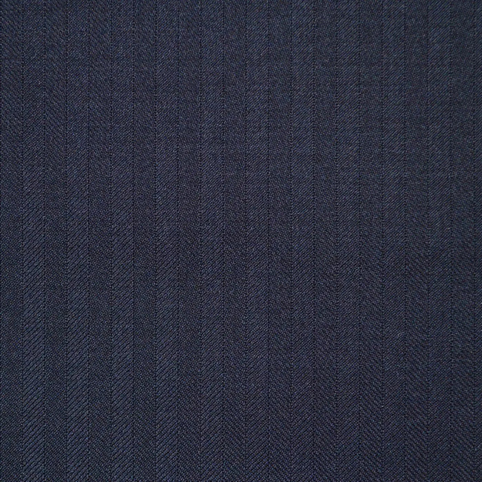 Black 1/4" Herringbone Super 110's Italian Wool Suiting