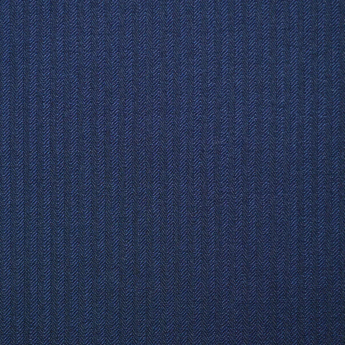 Navy Blue 1/8" Herringbone Super 110's Italian Wool Suiting