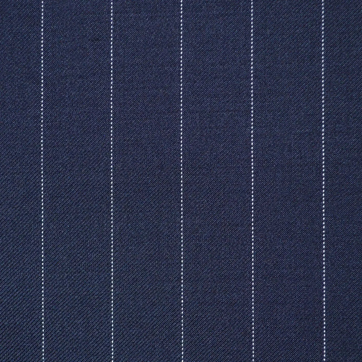 Bright Navy Blue 3/4" Pinstripe Super 110's Italian Wool Suiting