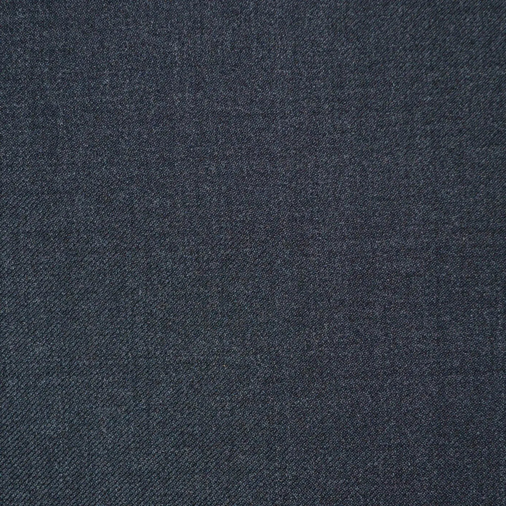 Dark Grey Plain Twill Super 110's Italian Wool Suiting