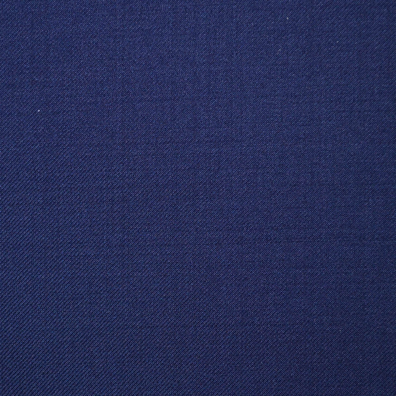 Bright Navy Blue Plain Twill Super 110's Italian Wool Suiting