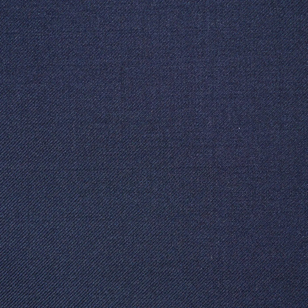 Dark Navy Blue Plain Twill Super 110's Italian Wool Suiting