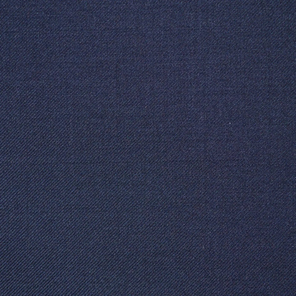 Dark Navy Blue Plain Twill Super 110's Italian Wool Suiting