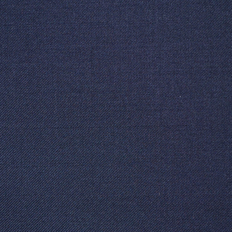 Dark Navy Blue Plain Twill Super 110's Italian Wool Suiting