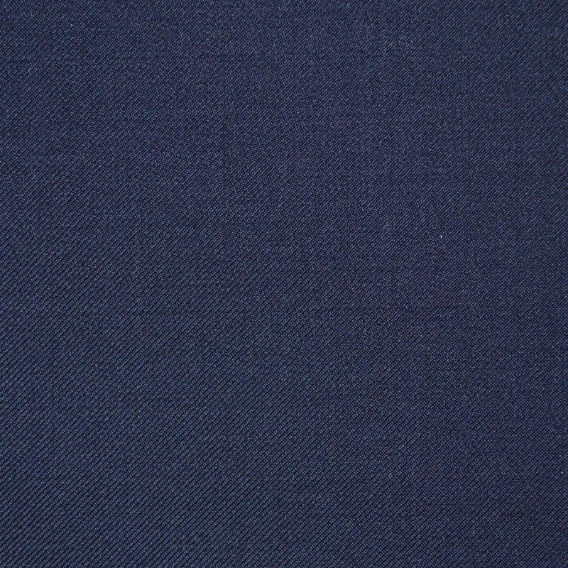 Dark Navy Blue Plain Twill Super 110's Italian Wool Suiting