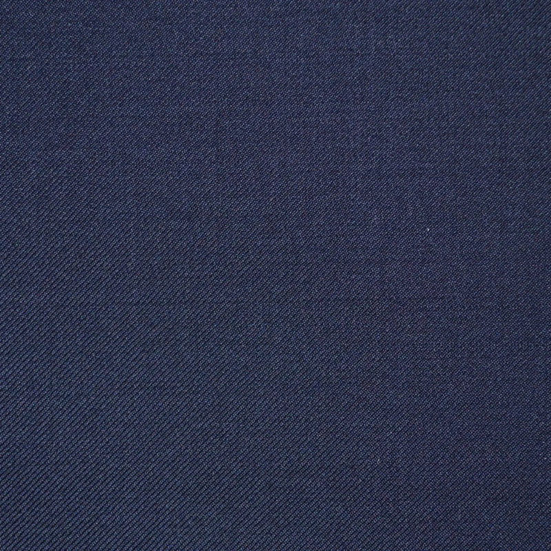 Dark Navy Blue Plain Twill Super 110's Italian Wool Suiting