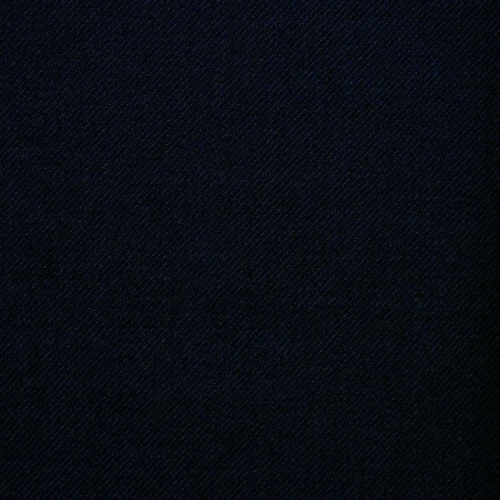 Dark Navy Blue Twill All Wool Suiting