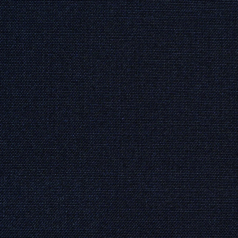 Navy Blue Wool & Polyester Suiting
